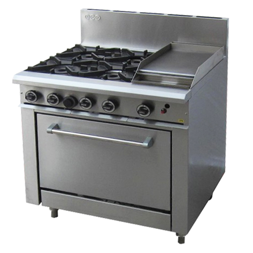 Gas Oven With Cooktop And Hotplate, Countertop Gas Stove With Griddle Pan